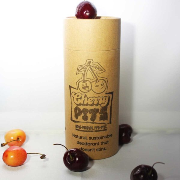 Cherry Pits Big Boy Refill showing Kraft Paper refill of Cherry Pits Natural, Sustainable Deodorant